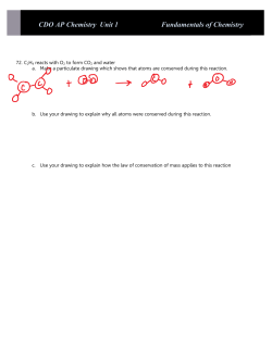 CDO AP Chemistry Unit 1 Fundamentals of Chemistry