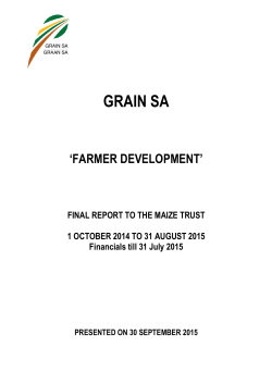 MAIZE TRUST PROPOSAL