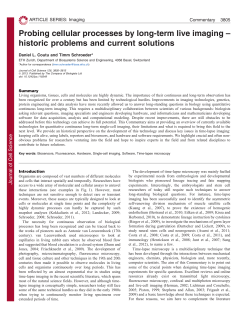 Probing cellular processes by long