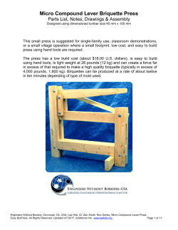 Micro Compound Lever Briquette Press