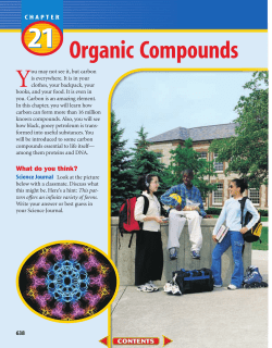 Chapter 21: Organic Compounds