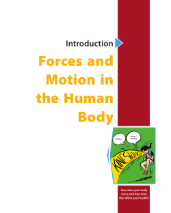 Forces and Motion in the Human Body