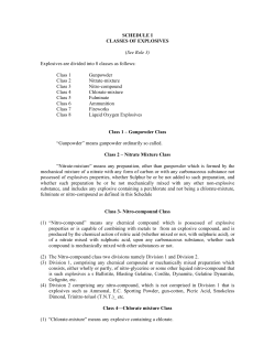 schedule i - Peso.gov.in
