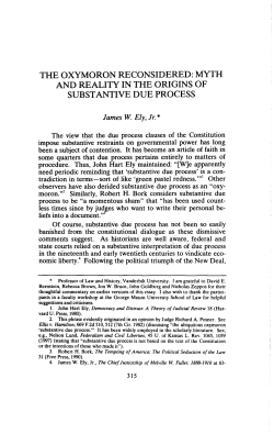 THE OXYMORON RECONSIDERED: MYTH AND REALITY IN THE