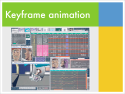 Keyframe animation - College of Computing
