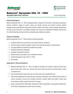 Balmerol&reg; Spraylube OGL 10 - 1000