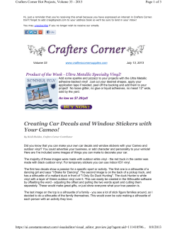 Creating Car Decals and Window Stickers with Your Cameo!