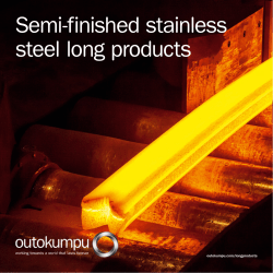 Semi-finished stainless steel long products