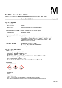 material safety data sheet