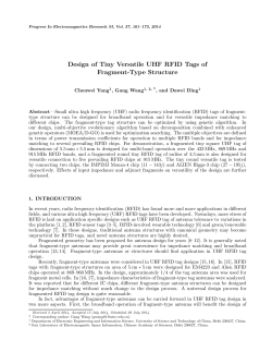 Design of Tiny Versatile UHF RFID Tags of Fragment