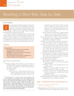 Rewriting a Short Rule: Step by Step