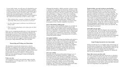 In your field of study, you will come to be identified by your