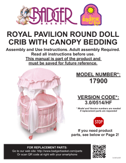 royal pavilion round doll crib with canopy bedding