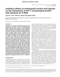 Inhibitory effects of archetypical nucleic acid