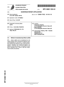 Method of manufacturing lithium sulfide