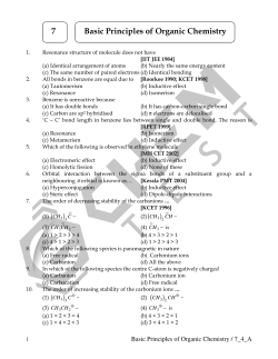 7 Basic Principles of Organic Chemistry