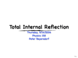 Total Internal Reﬂection