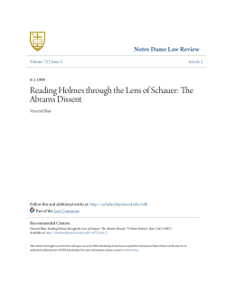 Reading Holmes through the Lens of Schauer