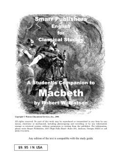 Macbeth Macbeth - Smarr Publishers