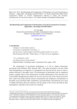 Benchmarking and Comparisons of Performance of Local