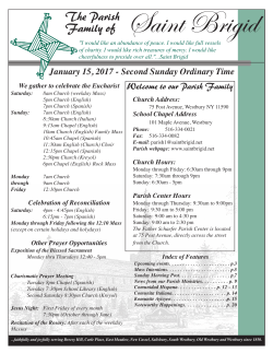 The Parish Family of - St. Brigid Catholic Church