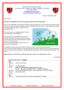 Newsletter - Beauclerc Infant School