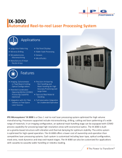 IX-3000 - IPG Photonics Corporation