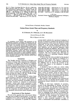 Cesium Beam Atomic Time and Frequency