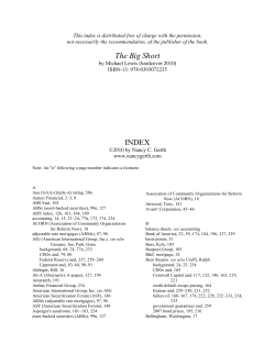 Big Short index