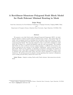 A Rectilinear-Monotone Polygonal Fault Block Model for Fault