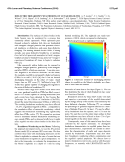 DIELECTRIC BREAKDOWN WEATHERING OF LUNAR REGOLITH