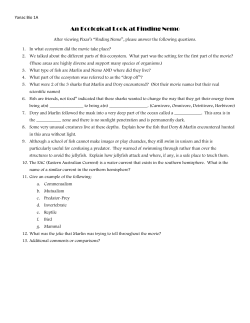 An Ecological Look at Finding Nemo