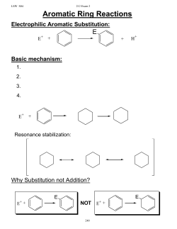 Notes 10 Aromatic Compound Reactions 1
