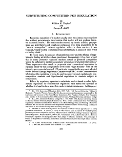 substituting competition for regulation