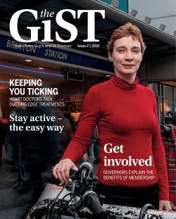 Issue 2 &ndash; the GiST - Guy`s and St Thomas` NHS Foundation Trust