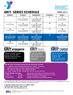 grit&trade; series schedule - YMCA of Greater Houston