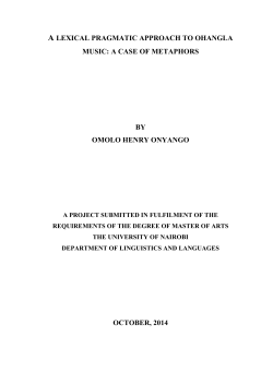 a lexical pragmatic approach to ohangla music