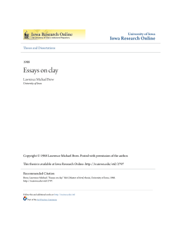 Essays on clay - Iowa Research Online