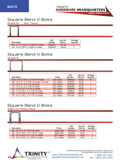 Square Bend U Bolts - trinitylogisticsgroup.com