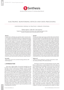 ELECTRONIC MONITORING DEVICES AND DATA PROCESSING