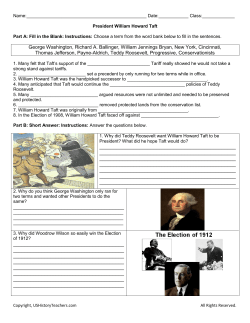 George Washington, Richard A. Ballinger, William Jennings Bryan