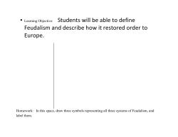 Feudalism Day 2 notes and chart
