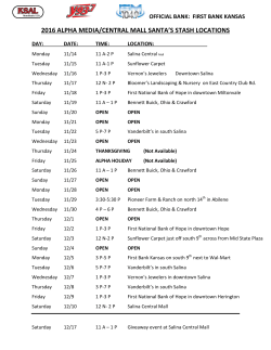 2016 Santa Stash Locations