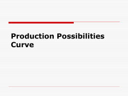 Production Possibilities Curve