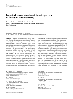 Impacts of human alteration of the nitrogen cycle in the US on
