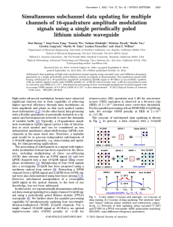 Simultaneous subchannel data updating for multiple channels of 16