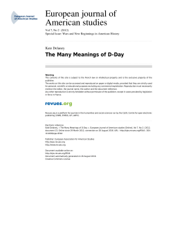 The Many Meanings of D-Day