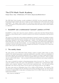 article - ETH Zürich