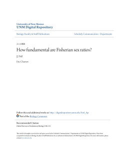 How fundamental are Fisherian sex ratios?