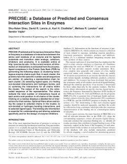 PRECISE: a Database of Predicted and